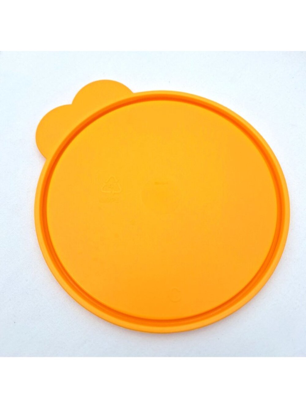 Tupperware Orange Replacement C Seal Lid 2541 D1 Bright Large Tabs Fits 6 Inch - Picture 6 of 7